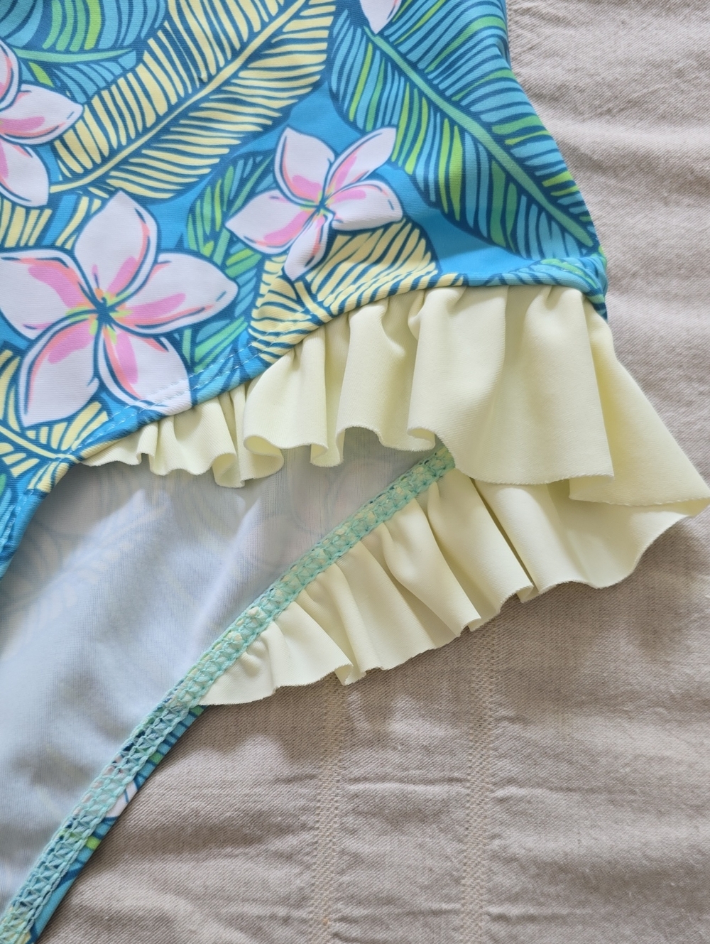 Danna Belle Girl Floral Print Rash Guard Swimsuits (Set of 2) Girls Size 12 - Picture 8 of 17